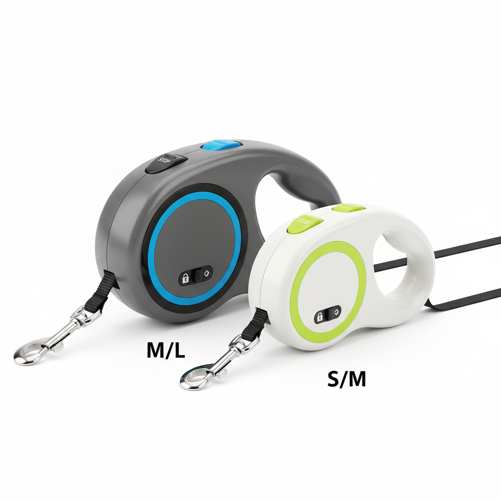 Automatic Retractable Dog Leash - Dual Size Options with Brake & Lock Safety System
